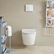 SIAMP - Pack WC suspendu gain de place bâti universel SIAMP + cuvette sans bride vortex Turbi - vignette