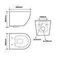 GODART - Cuvette WC suspendu gain de place sans bride effet vortex Turbi - vignette