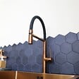 ESSEBAGNO - Magneto mitigeur évier à douchette mobile cuivre brossé - vignette