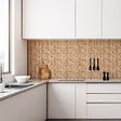 VINYL WAY - Lot de 8 carreaux adhésifs PETRA - Osier - 20x20cm - vignette