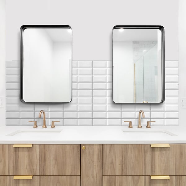 VINYL WAY - Lot de 8 carreaux adhésifs DELPHINE 20x20cm - large