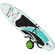 TECTAKE - Chariot de transport pour planche de surf pliable  noir/vert - vignette