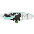TECTAKE - Chariot de transport pour planche de surf pliable  noir/vert - vignette