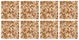 VINYL WAY - Lot de 8 carreaux adhésifs PETRA - Osier - 20x20cm - vignette