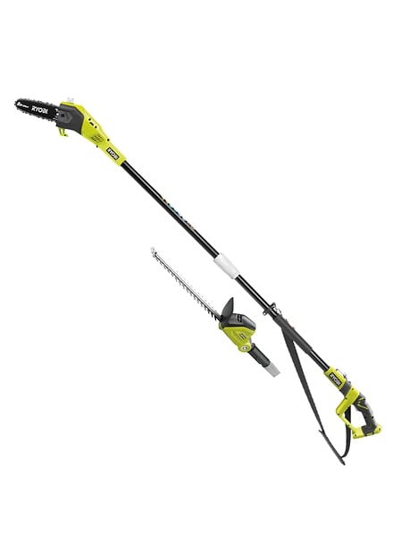 RYOBI - Combo 2 en 1 : Élagueur + Taille-haies sur perche - A batterie 18VOne+ - large