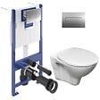 VILLEROY & BOCH - ViConnect Pro S Pack WC bâti-support Villeroy & Boch + WC suspendu Jika Neo + abattant Livea + plaque (VCNSLPRO2CH) - vignette