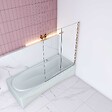 AICA SANITAIRE - Pare baignoire en deux volets -120x140cm-verre en 5mm - vignette
