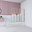 AICA SANITAIRE - Pare baignoire en 5 volets 120x140cm - vignette