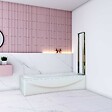AICA SANITAIRE - Pare baignoire en 4 volets 100x140cm - vignette