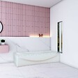 AICA SANITAIRE - Pare baignoire en 4 volets 100x140cm - vignette