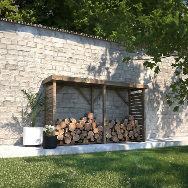 CERLAND - ABRI BUCHES BOIS XXL 320X89X183CM - large