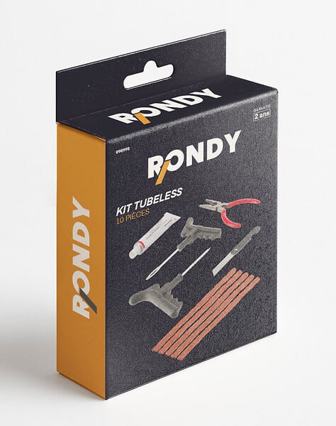 RONDY - Kit reparation crevaison 10 pieces - large