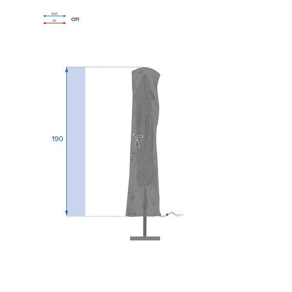 HESPERIDE - Housse de protection Hambo pour parasol droit - Hespéride - large