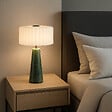 LUMISKY - Lampe de table sans fil en marbre BLOK Vert H30cm - vignette