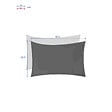 HESPERIDE - Voile d'ombrage rectangulaire 3 x 4 m - Curacao - Gris - Hespéride - vignette