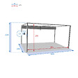 HESPERIDE - Tonnelle de jardin en aluminium ardoise Palmeira 4 x 3 m - Hespéride - vignette