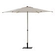 HESPERIDE - Parasol droit carré "Soya" argile & blé 2,5 x 2,5m en acier et polyester - vignette