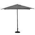 HESPERIDE - Parasol droit carré "Soya" ardoise D2,5x2,5m en acier - vignette