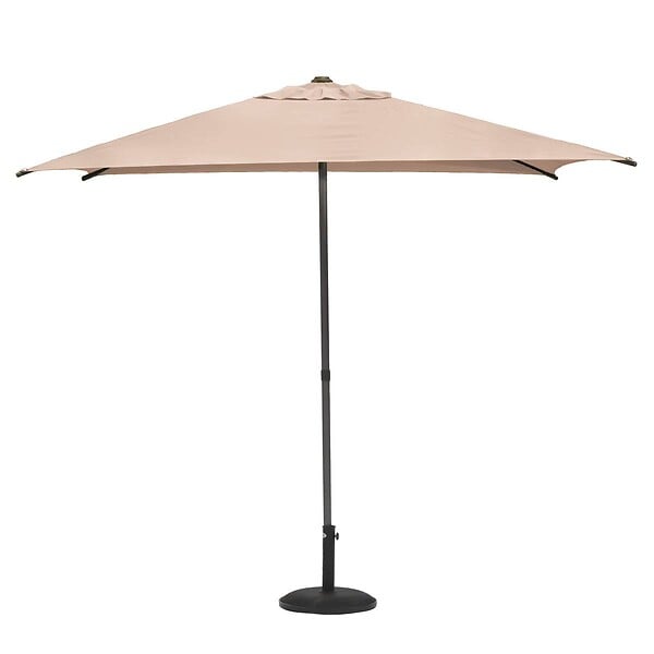 HESPERIDE - Parasol droit carré "Soya" blé 2,5x2,5m - large