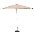 HESPERIDE - Parasol droit carré "Soya" blé 2,5x2,5m - vignette
