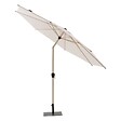 HESPERIDE - Parasol droit rond inclinable "Loompa" argile & blé 3m en aluminium et polyester - vignette