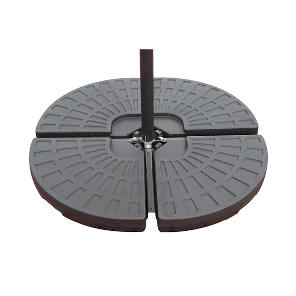 CONCEPT USINE - Ensemble parasol  terracotta 3x3m et 4 dalles à lester PALATINO - large
