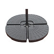 CONCEPT USINE - Ensemble parasol  terracotta 3x3m et 4 dalles à lester PALATINO - vignette