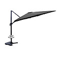 CONCEPT USINE - Ensemble parasol  gris 3x3m et 4 dalles à lester PALATINO - vignette