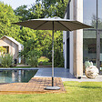 HESPERIDE - Parasol droit rond "Soya" ardoise D2,7m en acier - vignette