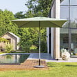 HESPERIDE - Parasol droit carré "Soya" vert olive D2,5x2,5m en acier - vignette