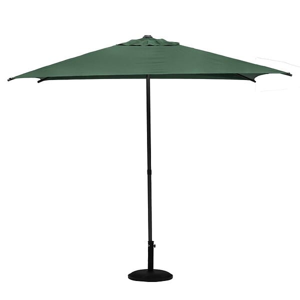 HESPERIDE - Parasol droit carré "Soya" vert olive D2,5x2,5m en acier - large