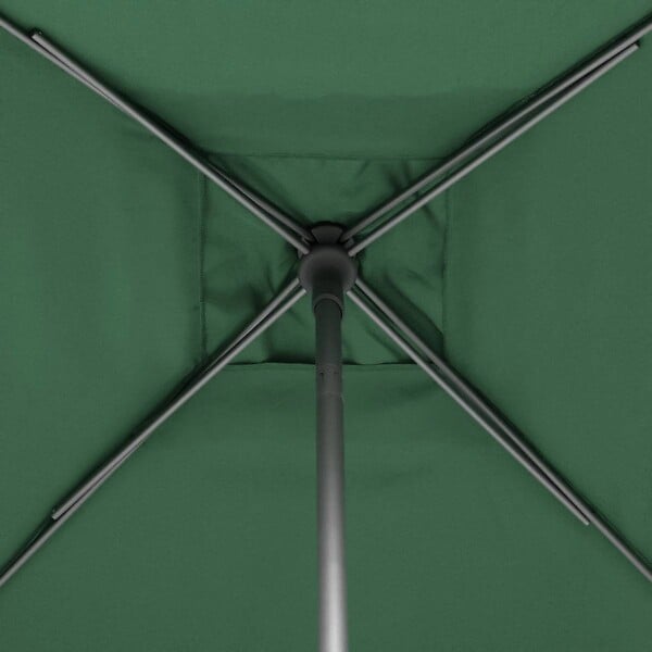 HESPERIDE - Parasol droit carré "Soya" vert olive D2,5x2,5m en acier - large