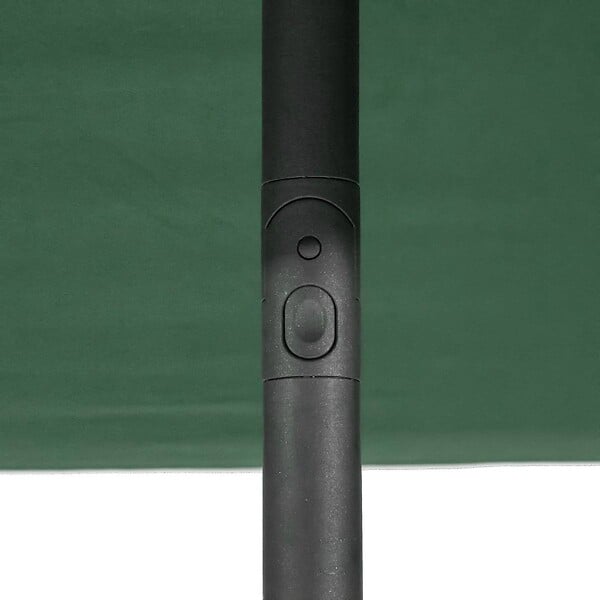HESPERIDE - Parasol droit carré "Soya" vert olive D2,5x2,5m en acier - large