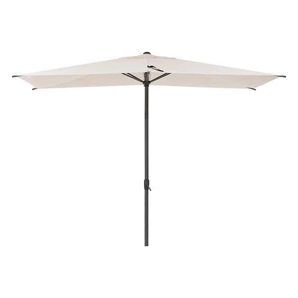 HESPERIDE - Parasol droit rectangulaire inclinable "Loompa" blé 2,5x2,5m - large