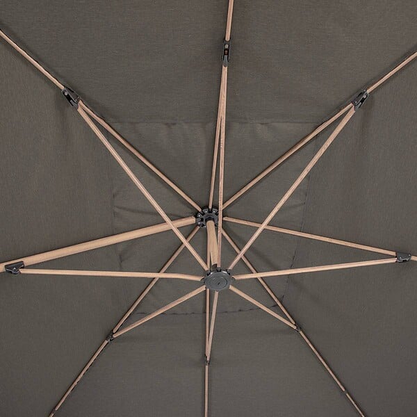 HESPERIDE - Toile de parasol "Soly" charbon 4x3m en polyester - large