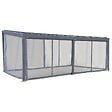HESPERIDE - Moustiquaire pour pergola bioclimatique "Avila" graphite 6 x 3,5m en polyester - vignette