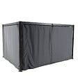 HESPERIDE - Rideaux pour pergola "Belize" 3,6x3m ardoise en polyester - vignette