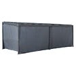 HESPERIDE - Rideaux pour pergola biocliamtique "Avila" Ardoise 6 x 3,5m en polyester - vignette