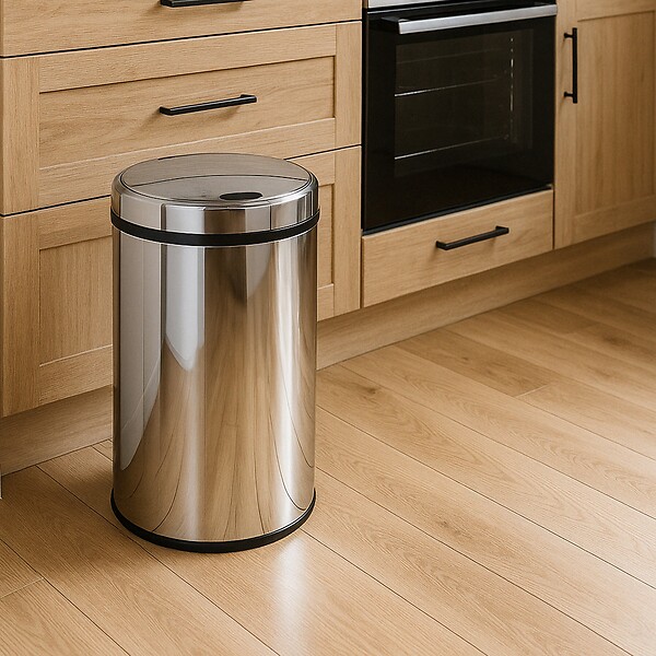 KITCHEN MOVE - Poubelle automatique inox ARTIC argent 30L - large