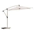 HESPERIDE - Parasol déporté rond "Manoa" argile & blé 3m en aluminium acier et polyester - vignette