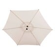 HESPERIDE - Parasol déporté rond "Manoa" argile & blé 3m en aluminium acier et polyester - vignette