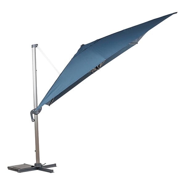 HESPERIDE - Parasol déporté rectangulaire "Équador" Pétrole 4 x 3m en aluminium et polyester - large