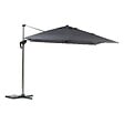 HESPERIDE - Parasol déporté rectangulaire "Équador" Ardoise 4 x 3m en aluminium et polyester - vignette