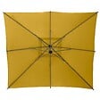 HESPERIDE - Parasol déporté carré "Manoa" jaune moutarde D2,5x2,5m en acier - vignette