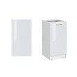 CUISINEANDCIE - Cuisineandcie - Panneau de finition pour meuble bas Eco Blanc Brillant - vignette
