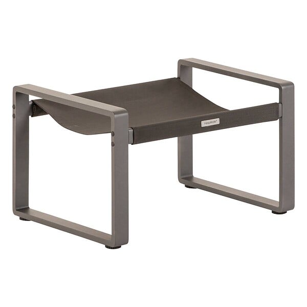 HESPERIDE - Fauteuil relax de jardin "Lambinio" graphite en aluminium en acier traité en epoxy - large