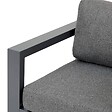 HESPERIDE - Fauteuil de salon de jardin "Évasion" graphite polyester et aluminium - vignette