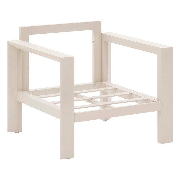 HESPERIDE - Fauteuil de salon de jardin "Évasion" argile polyester et aluminium - large