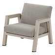 HESPERIDE - Fauteuil de salon de jardin "Axiome" argile aluminium et texaline et polyester - vignette