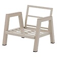HESPERIDE - Fauteuil de salon de jardin "Axiome" argile aluminium et texaline et polyester - vignette